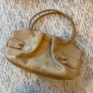 Cole Haan Tan Real Leather Shoulder Bag